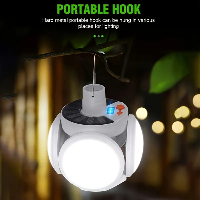 Power Outage Light - 1 lumière solaire pliante avec chargement